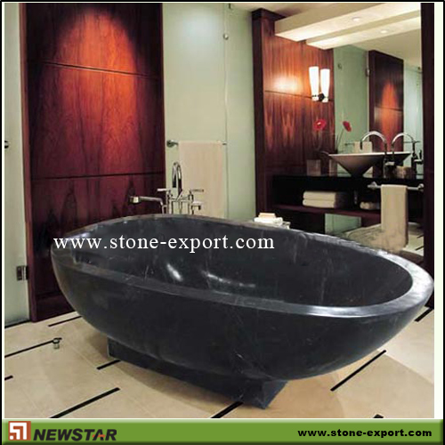 Construction Stone,Bathtub and Tray,Black Marble