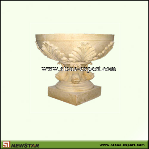 Landscaping Stone,Flowerpot and Vase,Yellow Sandstone