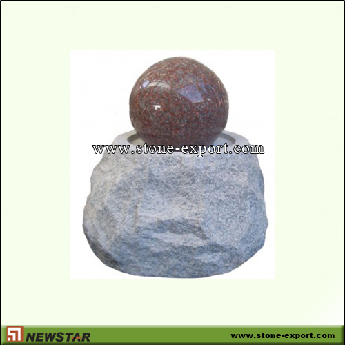 Landscaping Stone,Ball and Floating Sphere,Imperial Red,G603