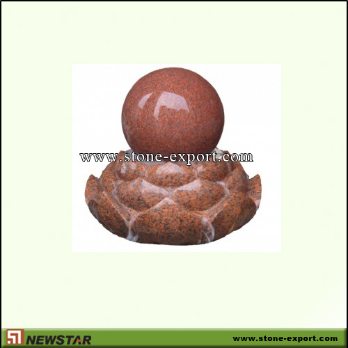 Landscaping Stone,Ball and Floating Shere,Imperial Red