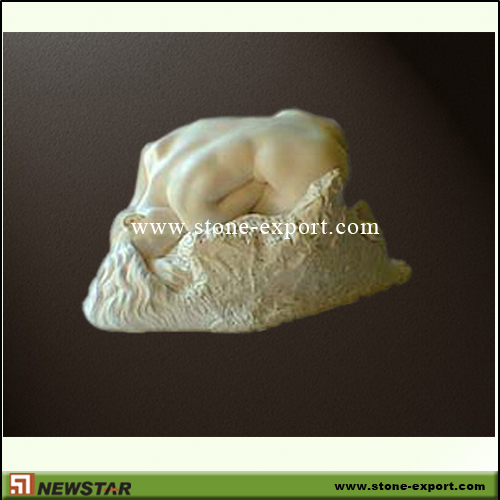Landscaping Stone,Statue Carving,Beige Marble
