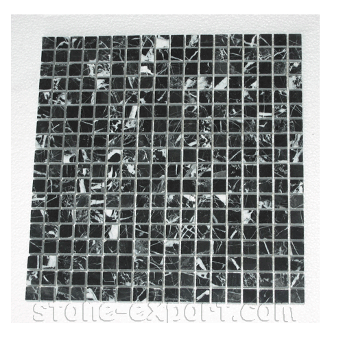 Marble and Onyx Products,Marble Mosaic Tiles,Nero Marguia