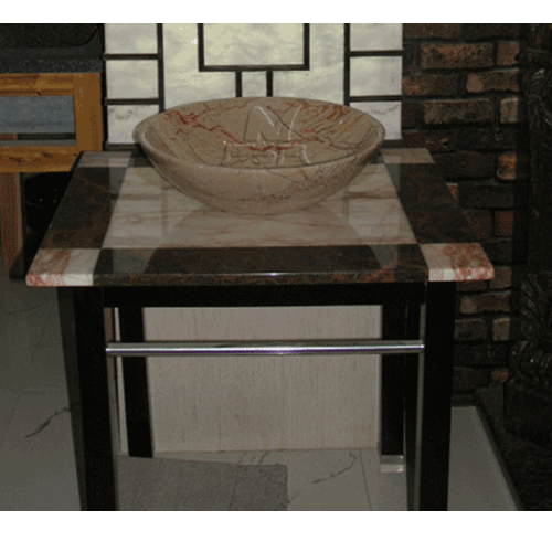 Stone Sink and Basin,Stone Pedestal,Red Jade