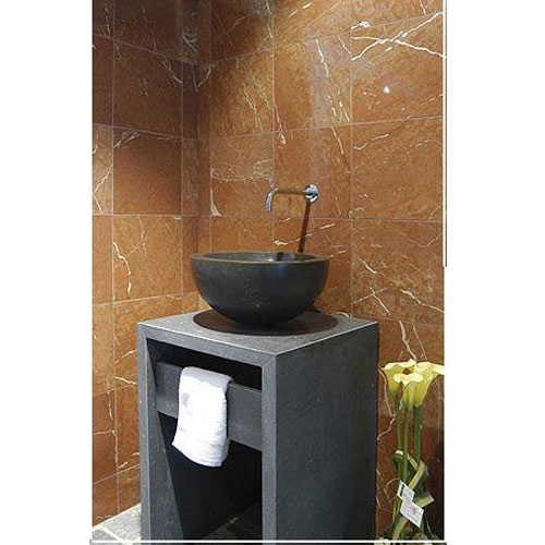 Stone Sink and Basin,Stone Pedestal,Absolutely Black