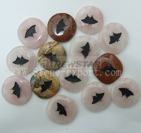 Pebble Series,Polished Engraved Stone,pebble